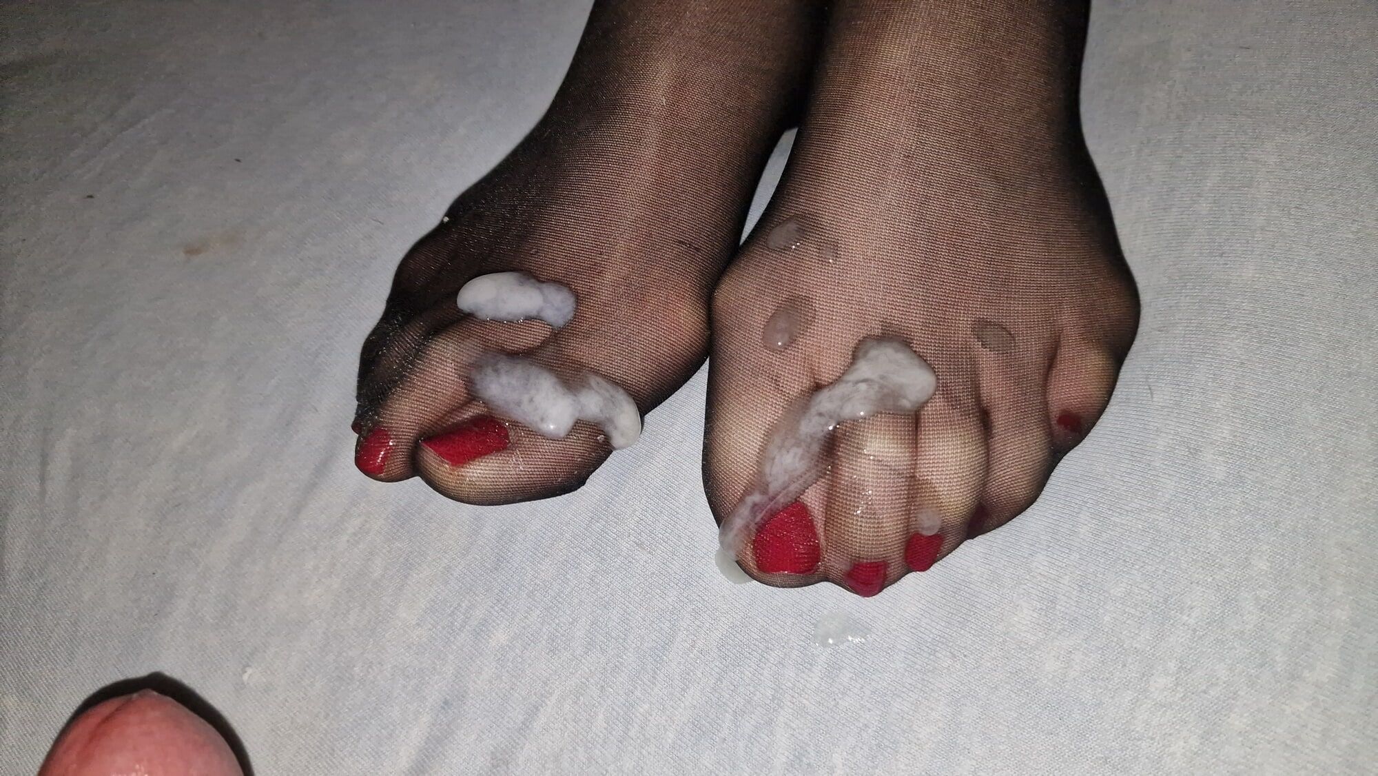 Semen on wife&#039;s feet all the time #10