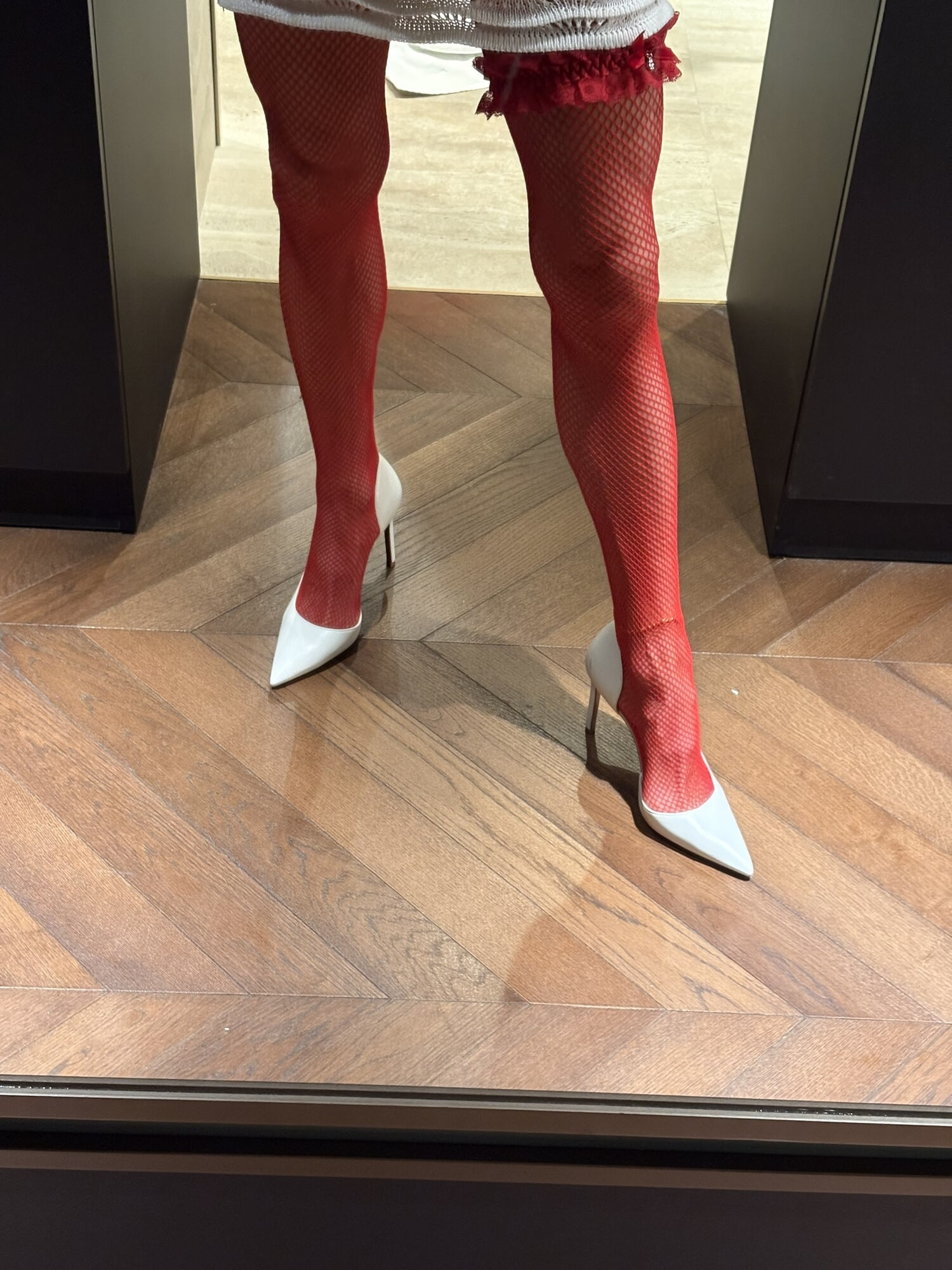 White Heels and Red Stockings #2