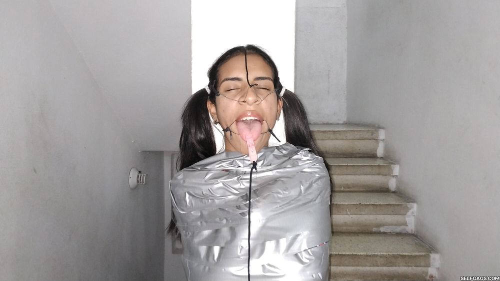 Mummified Latina Slut Mouth Hooked And Helpless #3