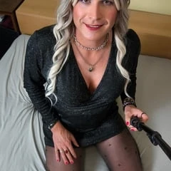 To the party in a silver dress