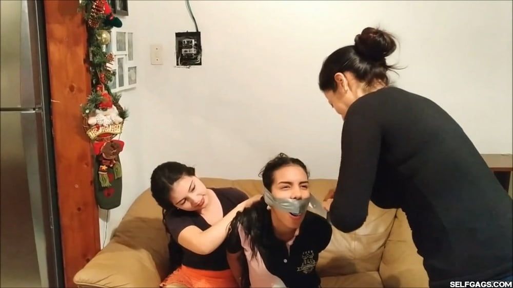 Gagged Girl Duct Tape Wrapped Up Tight - Selfgags #40