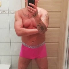 Pink boxer shorts 