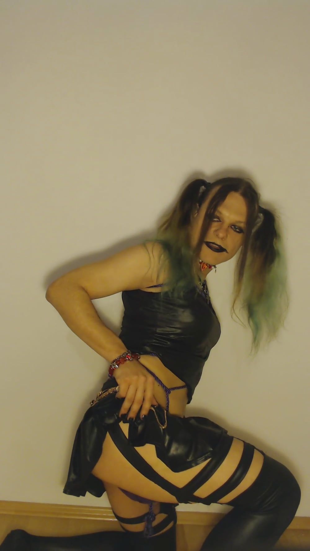 Bondage Chastity Green Cyber Goth Brandynette #31