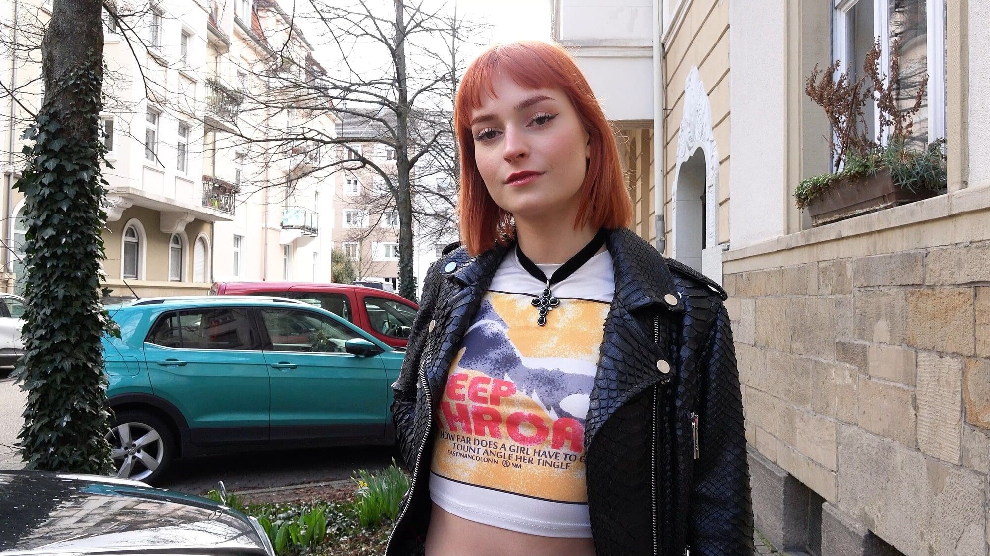 German Skinny Redhead Teen Dolly Dyson at Casting Fuck #2