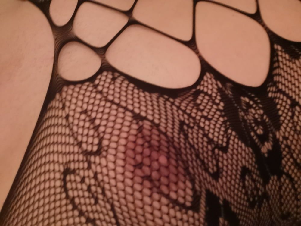 Fishnet catsuit #4