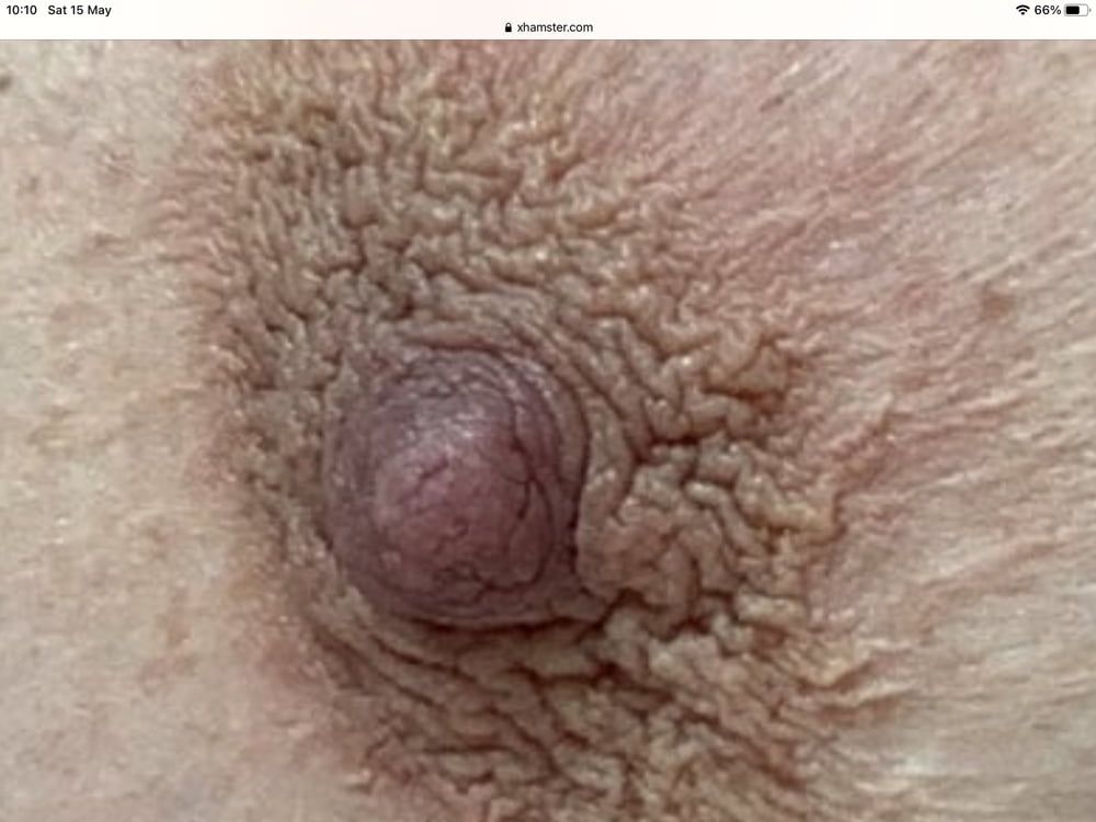 Anatomy of a big brown bbw nipple close up and natural  #2