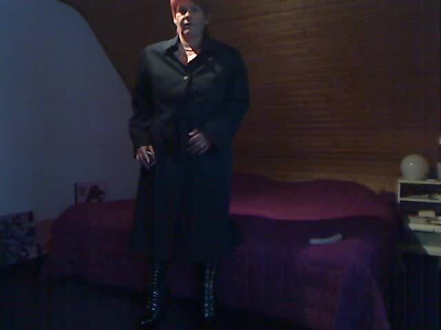 In long patent-leather boots ... #3