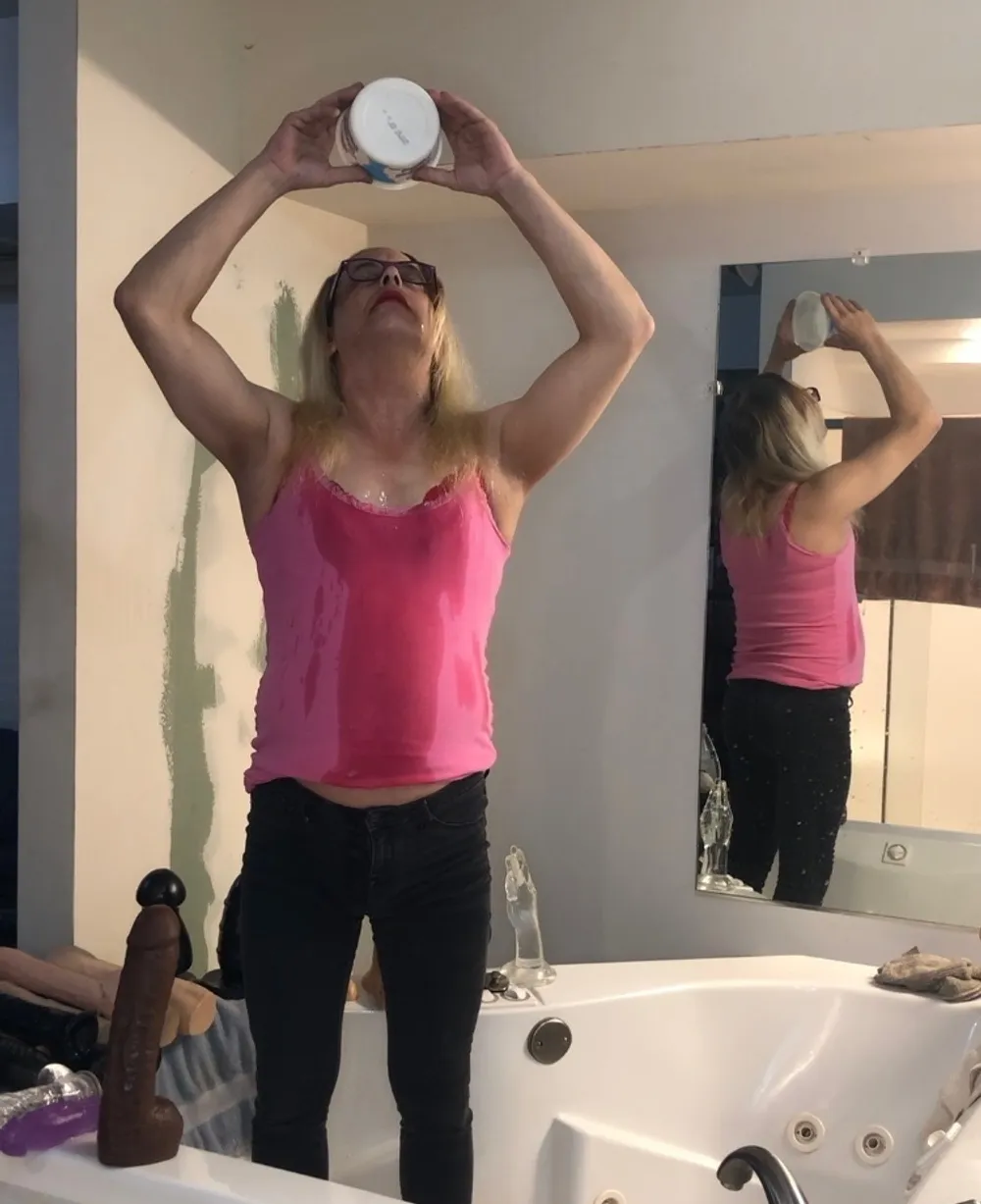 Sissy Slut Ashley Jolene Getting Soaked with Piss #4