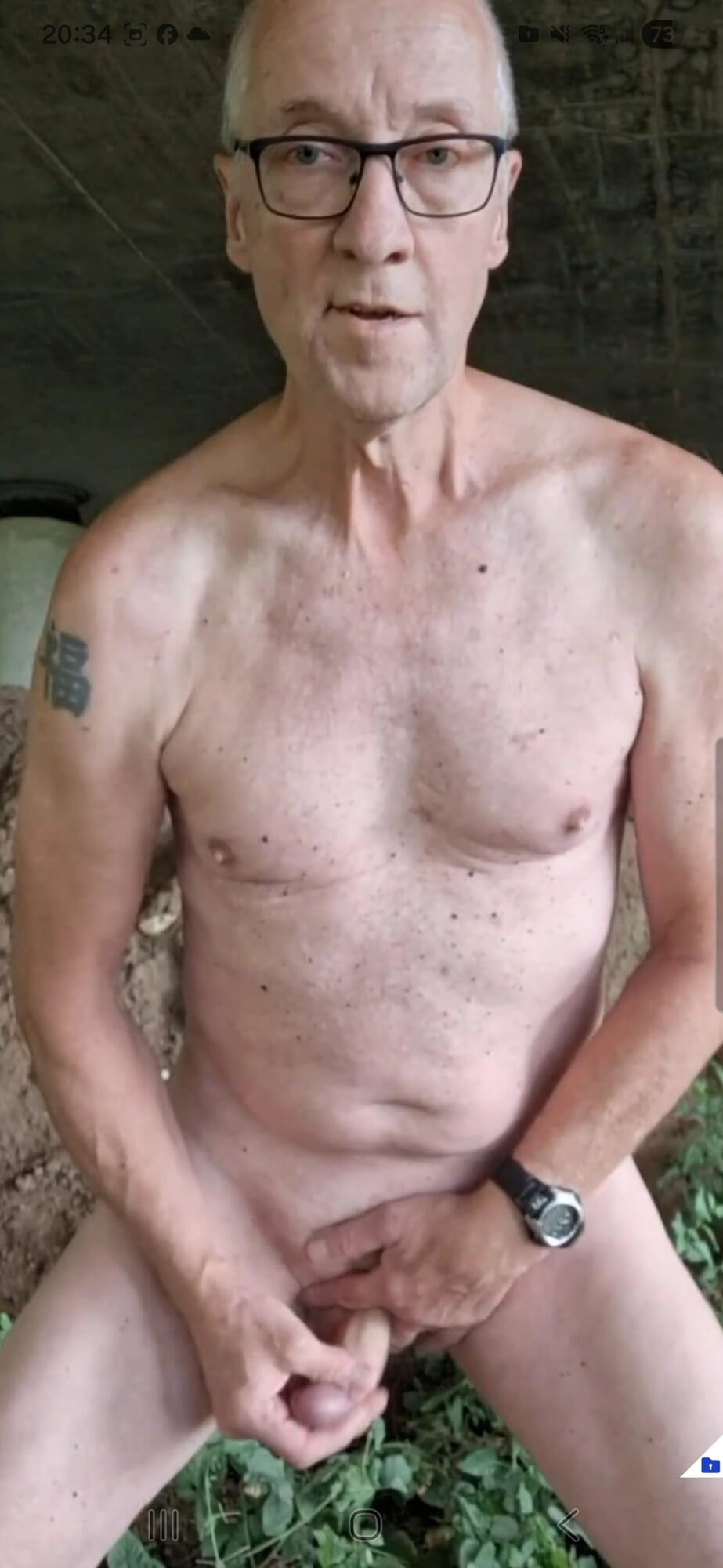 GRANDPA EXHIBITIONIST CLOSE UP CUMSHOT FESTIVAL #26