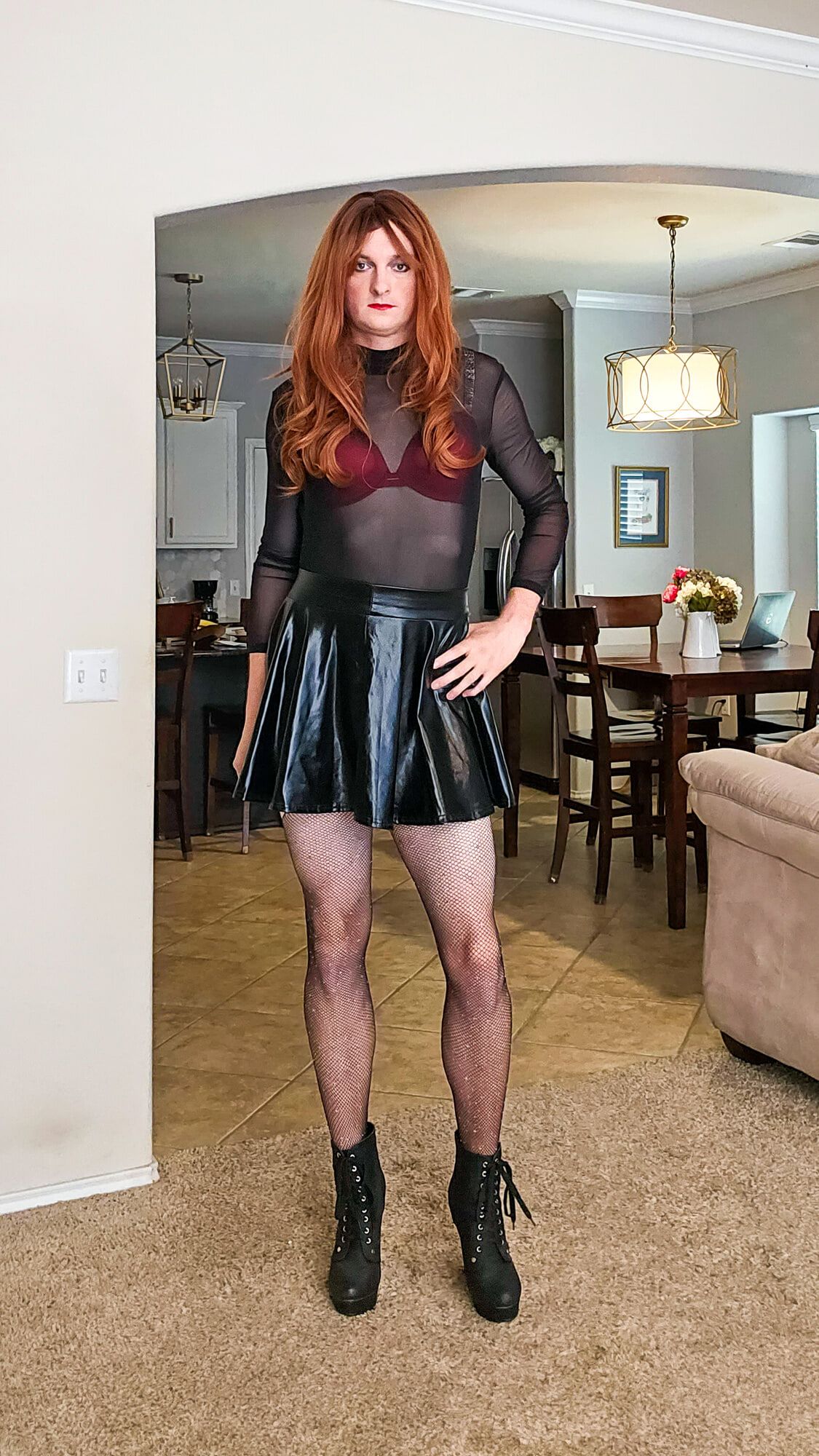 Redhead Sissy Kristina #9