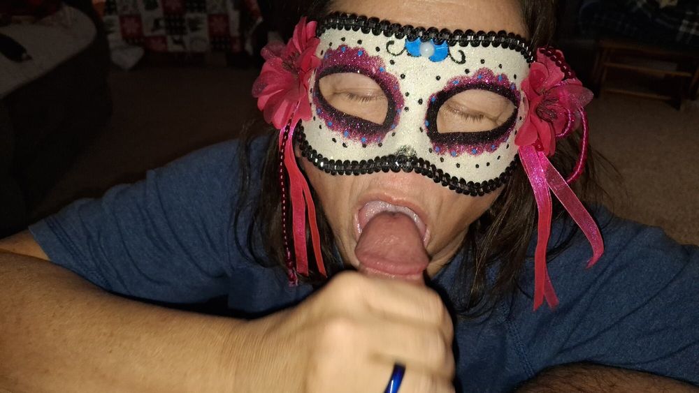 Getting my dicked suck by a masked stranger #12