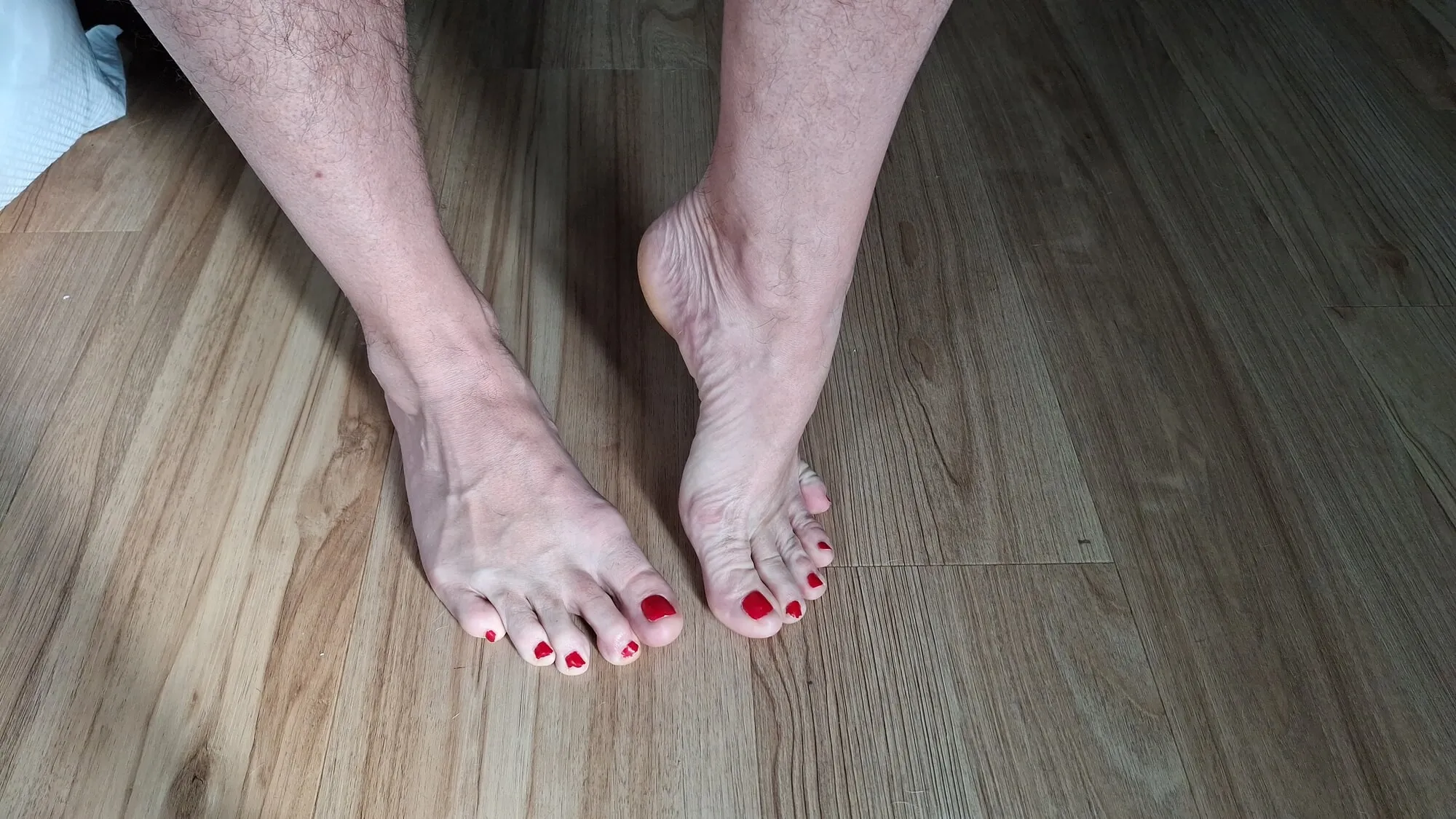 My toes painted red #5