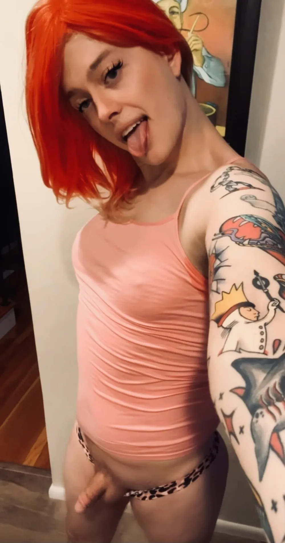 Tatted redhead femboy humiliation #40