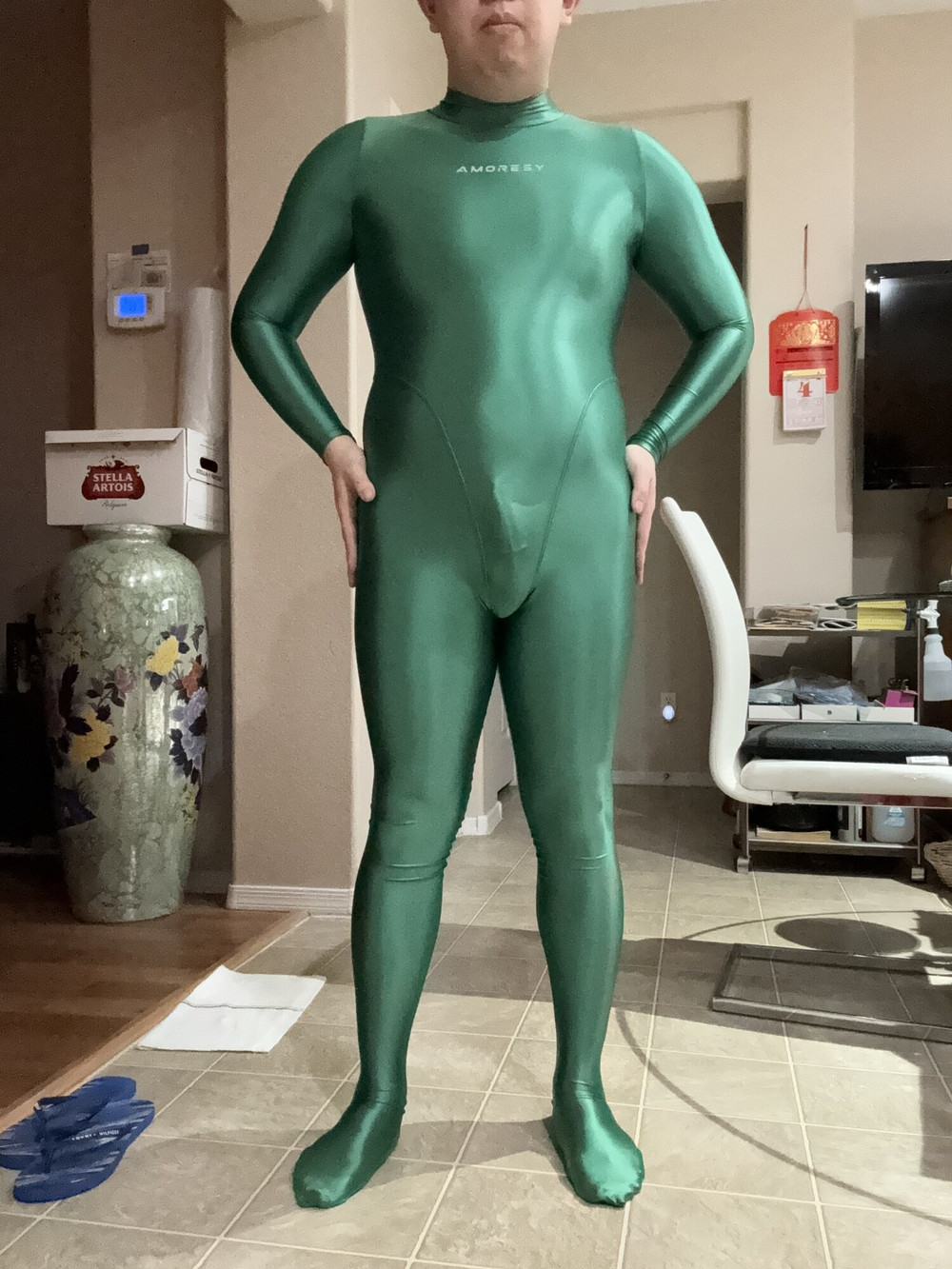Green Amoresy Spandex Suit #3