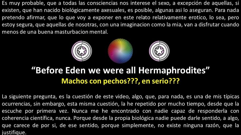 Before Eden we all were Hermaphrodites #3