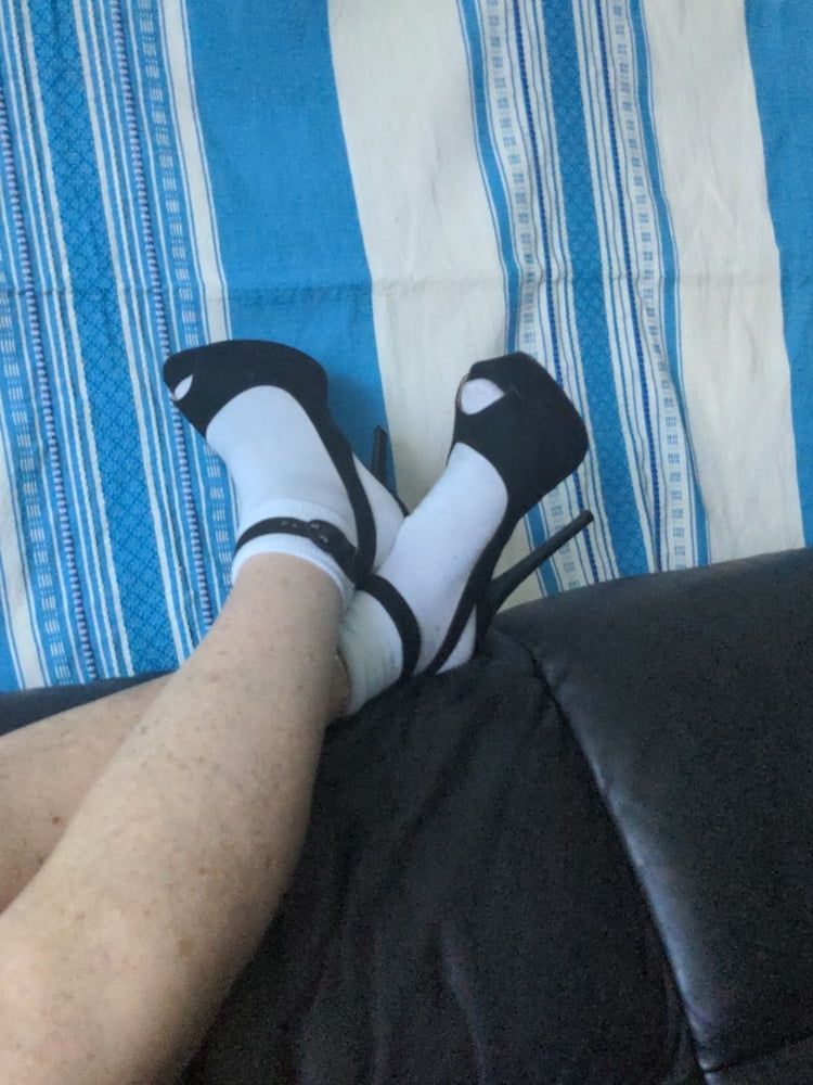 Me in high heels and ankle socks #8