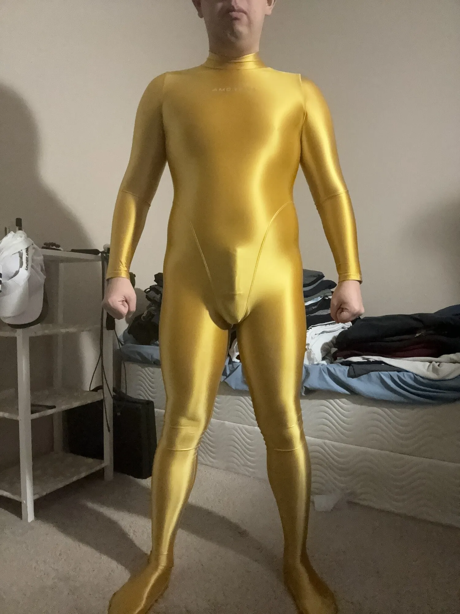 Yellow Gold Amoresy Spandex Suit