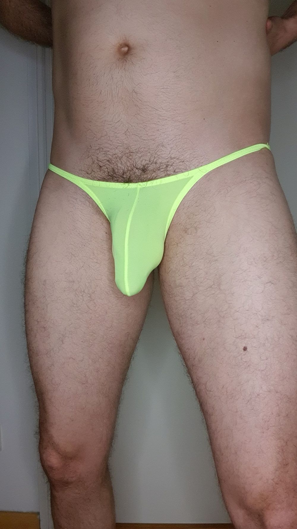 Oiled Bulge in yellow briefs #30