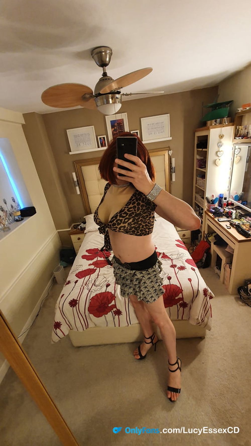 Big Cock Big Tits Sissy Lucy in Skimpy Crop Top #2