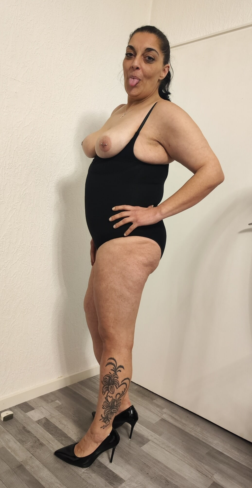 Milf Eva Heels Bodysuit 