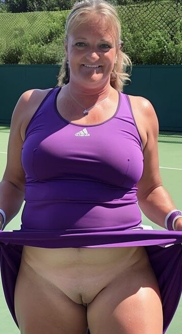 Mrs. Joanne Tanner a Schoolteacher with Big Tits at Tennis #15