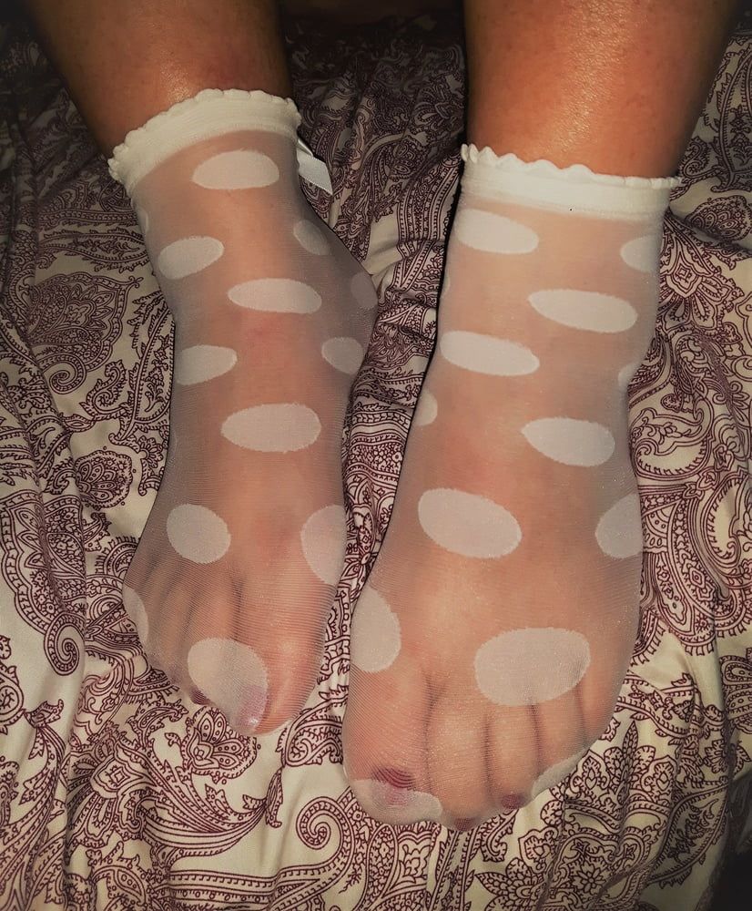 BBW Wife Miss Lizz  Naked in Sexy White Anklets  #9