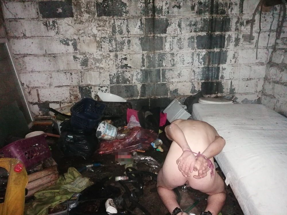 Gay slave tied nigh in Abandoned places  #10