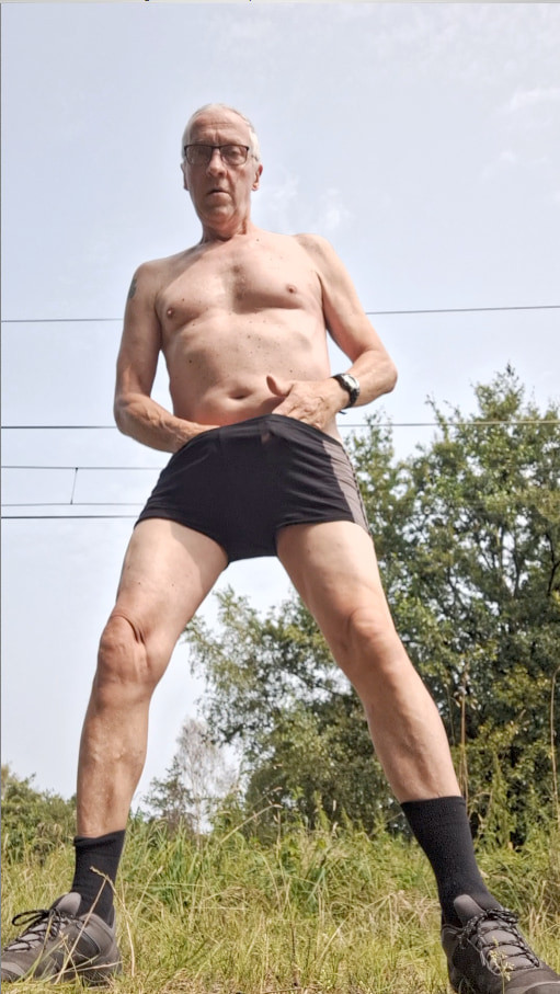 exhibitionist grandpa naked cruising public outdoor cumshot  #30