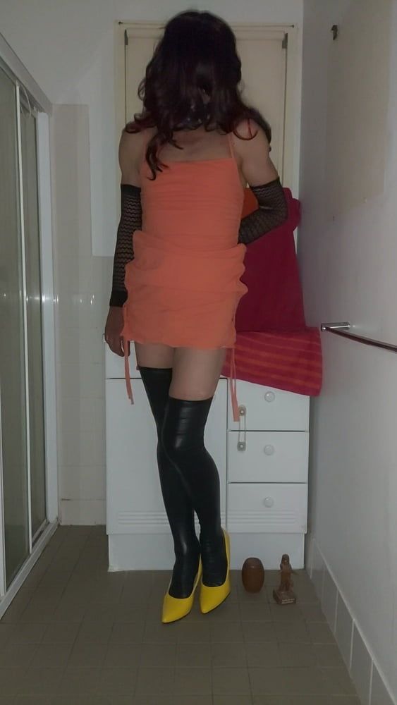Orange dress  #12