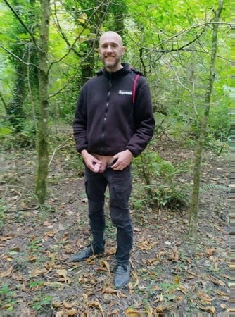 Cock and ass at the walking time