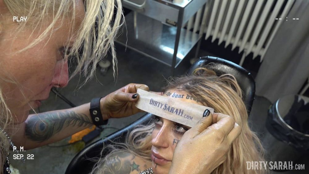 Dirty Sarah: Bitch Got Her Forehead Tattooed  #21