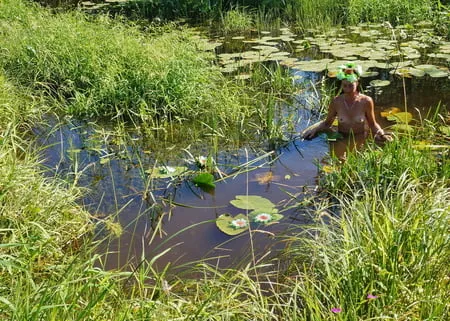 nude in lazy river         