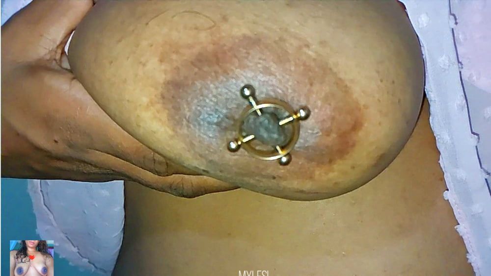 My big natural tits with Nipple Ring  #14
