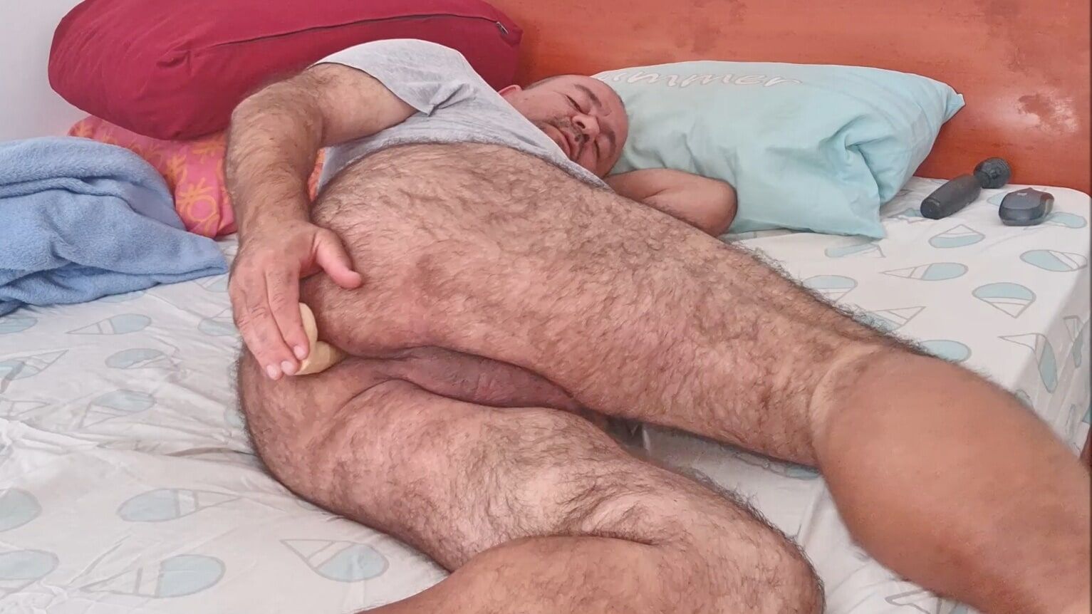 dildo in daddy's hairy ass #6