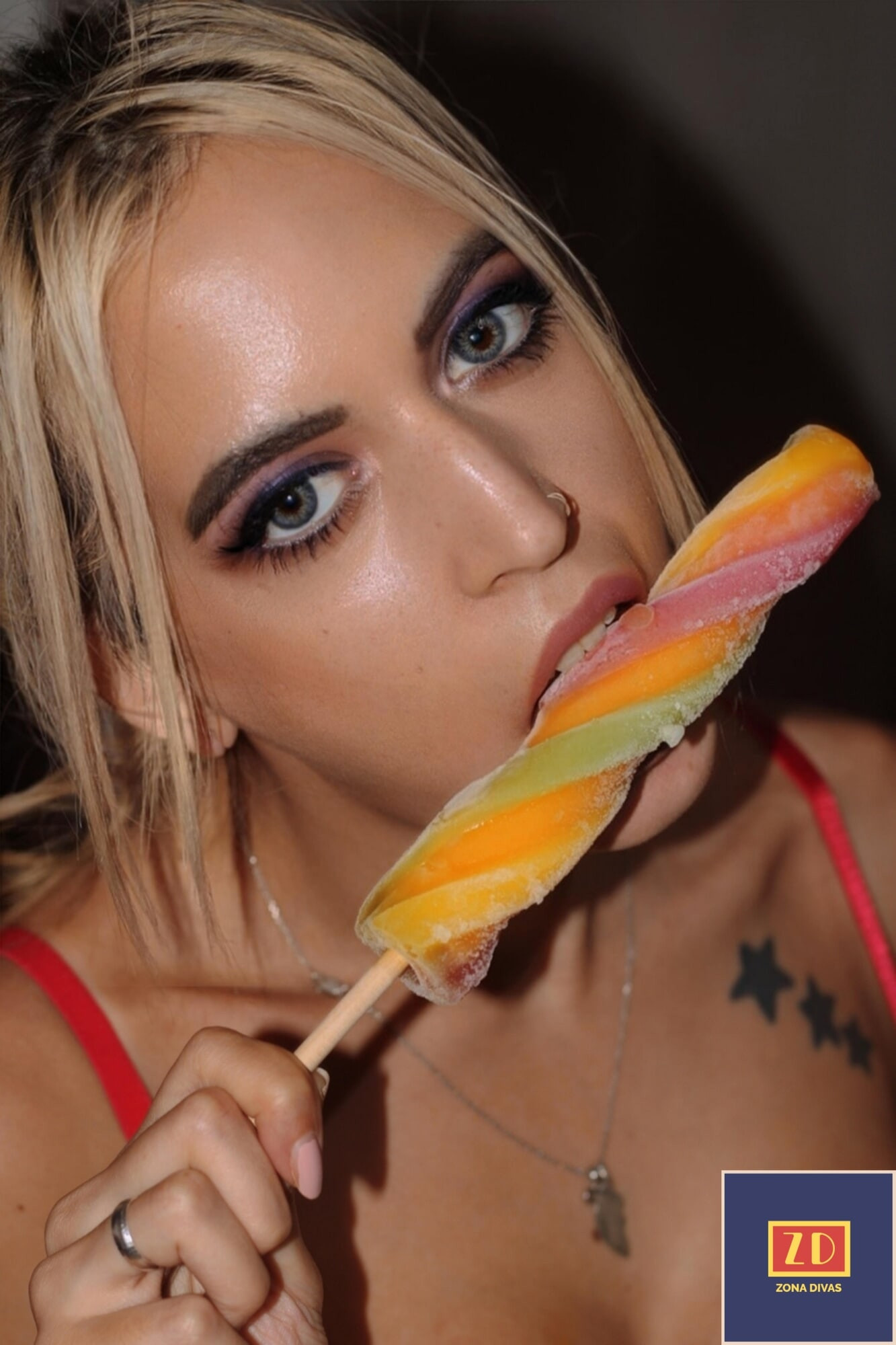 Hot busty latina Maylen candy and balloons #9