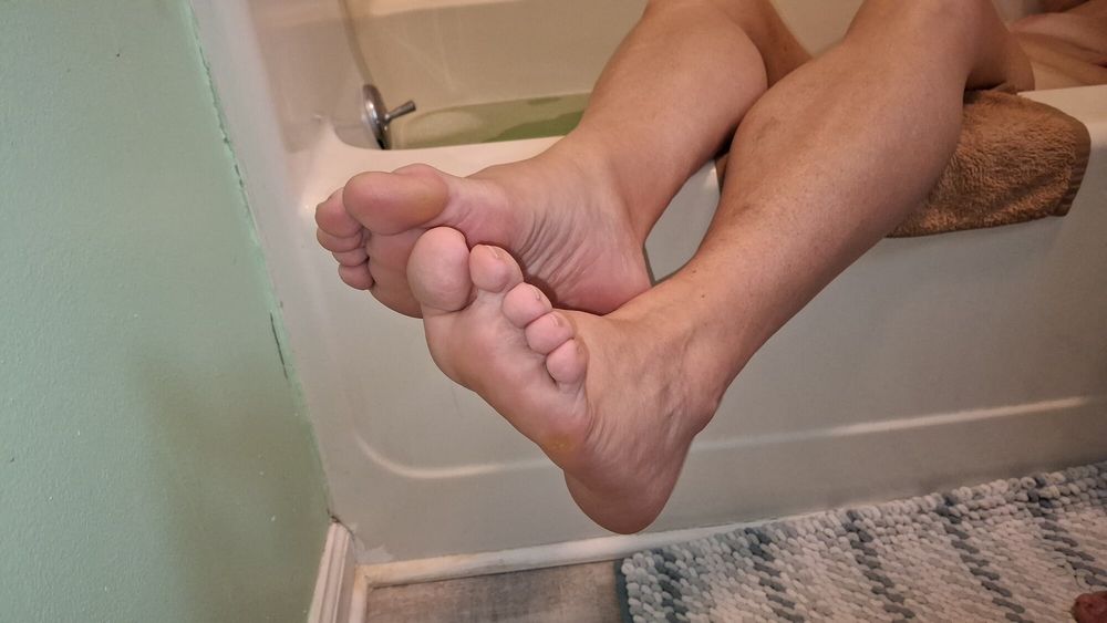 Showing off her soles and toes #12