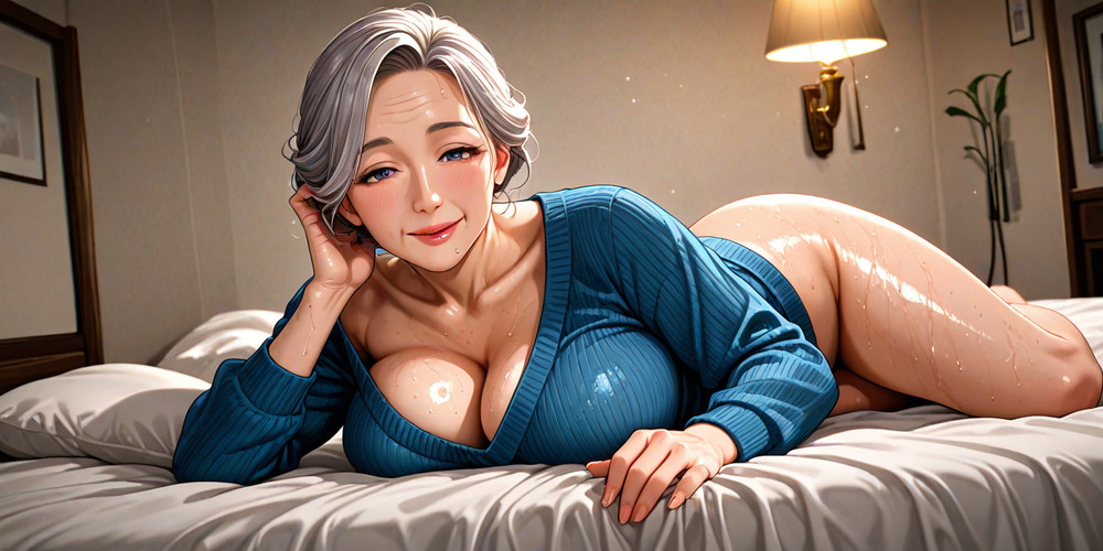 Blue Sweater Reveals Big Breasts #15