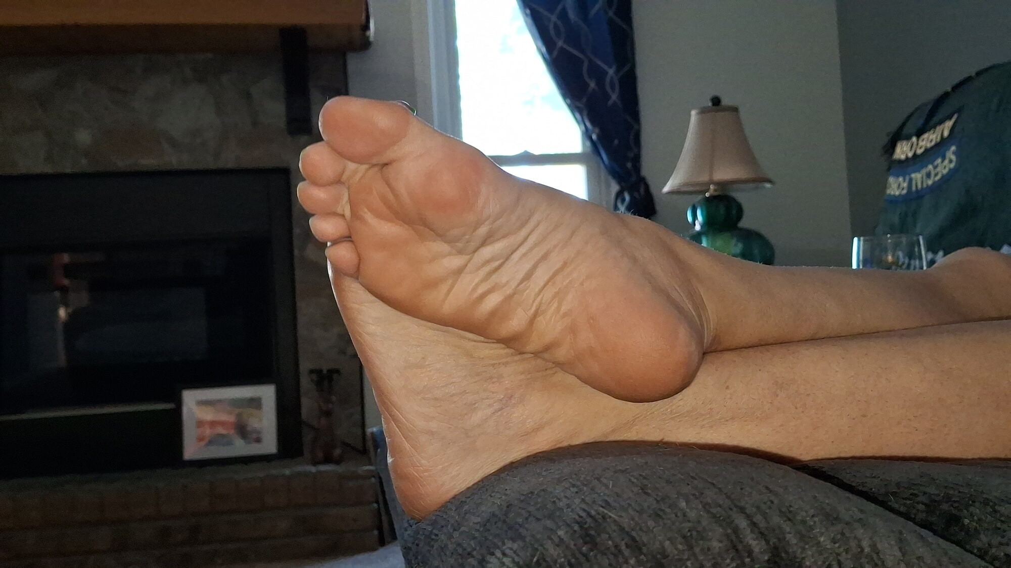 Next door neighbor lets me shoot her feet #3