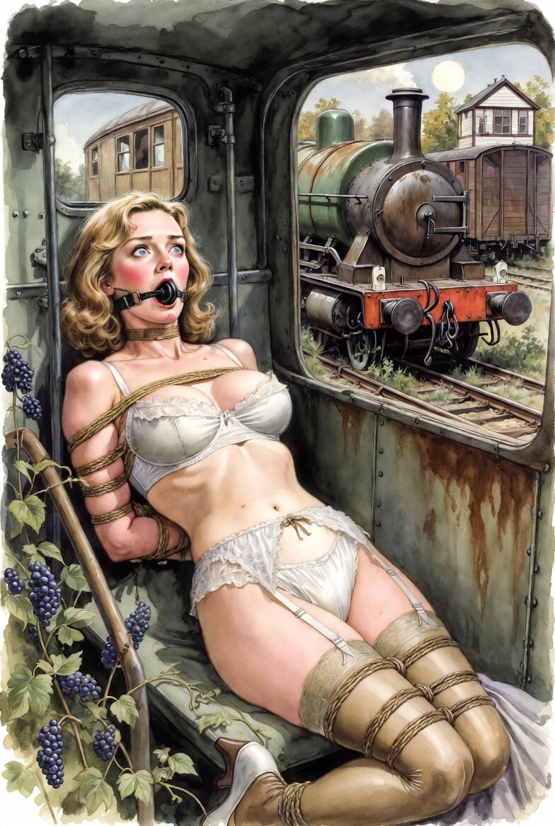 Pixwhores Experimental Enhanced: Stockings in the Railyard 1 #40
