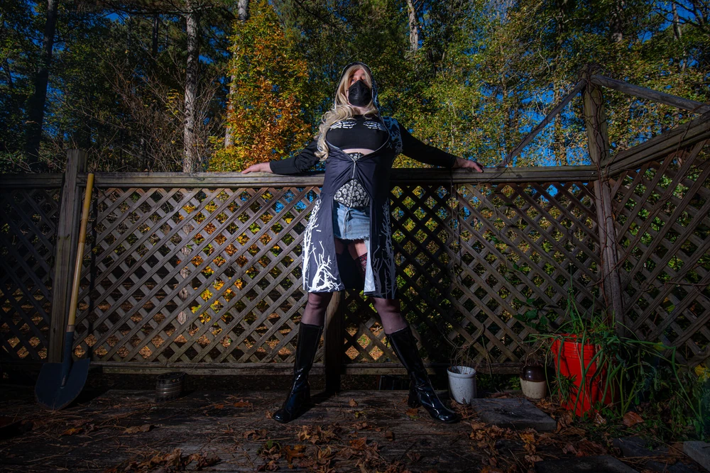 Jon Scarecrow short skirt corset photoshoot #3