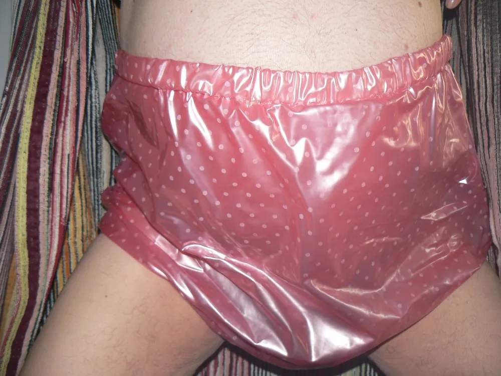 My little manhood in rubber panties #24