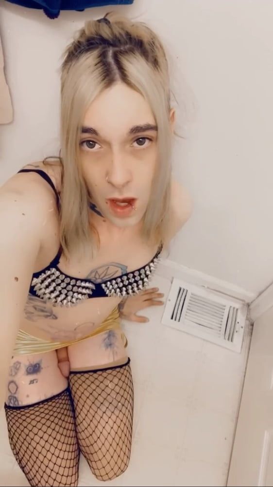 Sexy Gold Miniskirt Slut #28