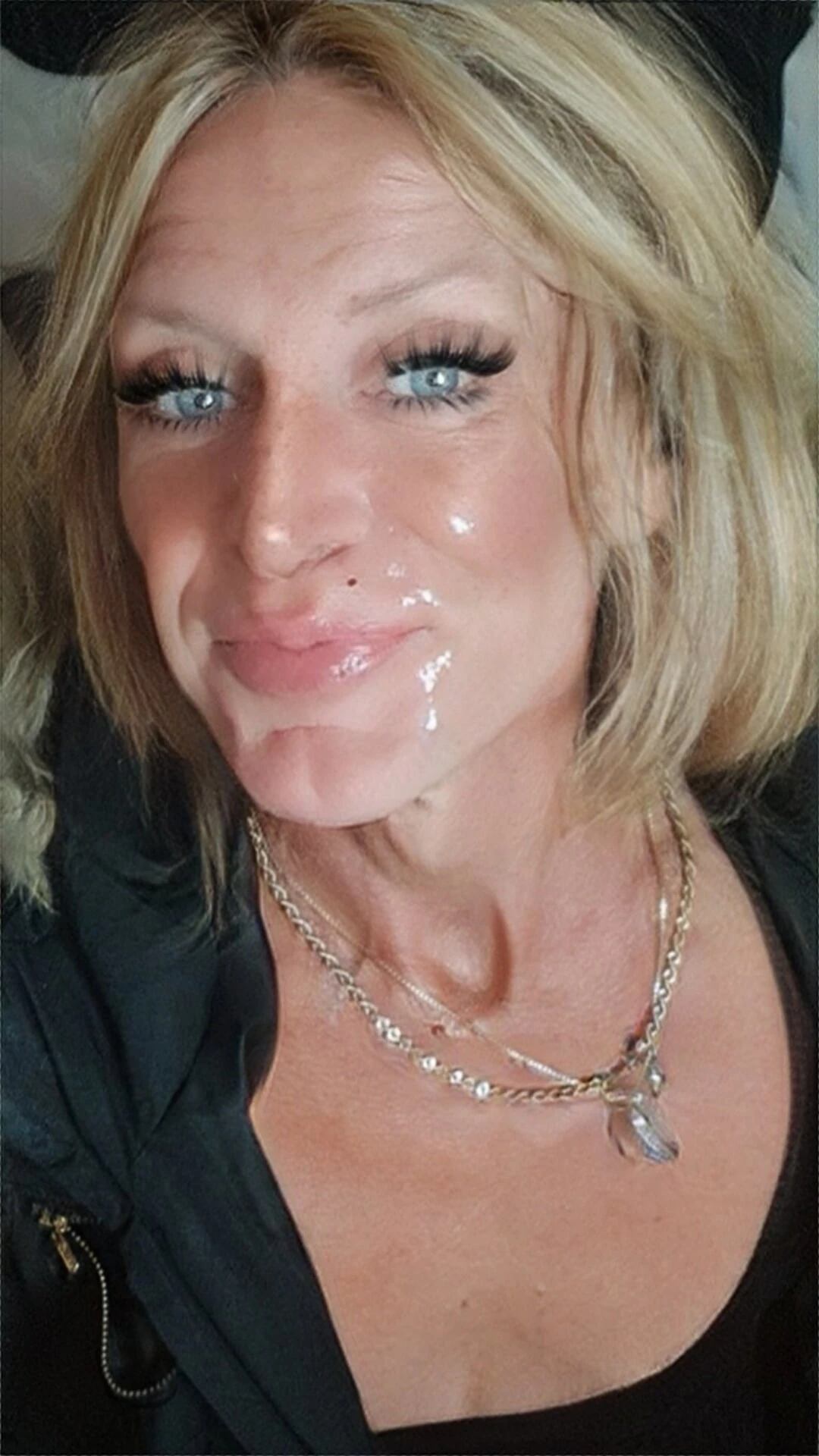 Fishnet cumface #45