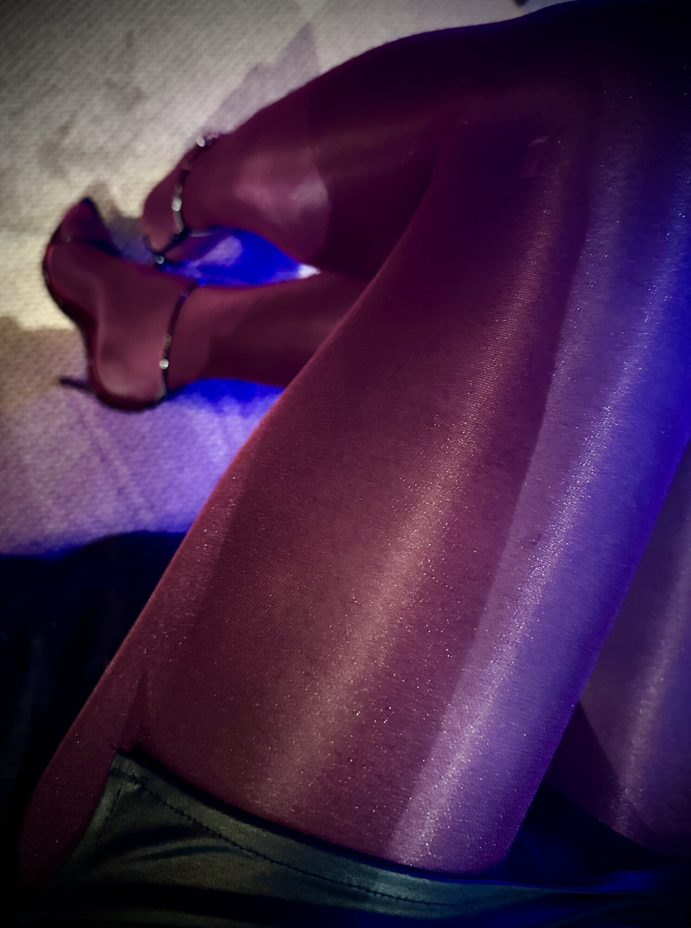 My new shiny & glossy pantyhose looks so hot ! #13