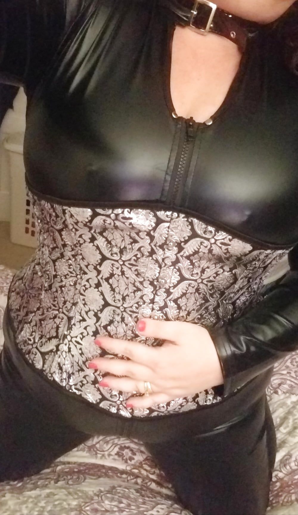 New cat suit birthday surprise for hubby - milf housewife  #30