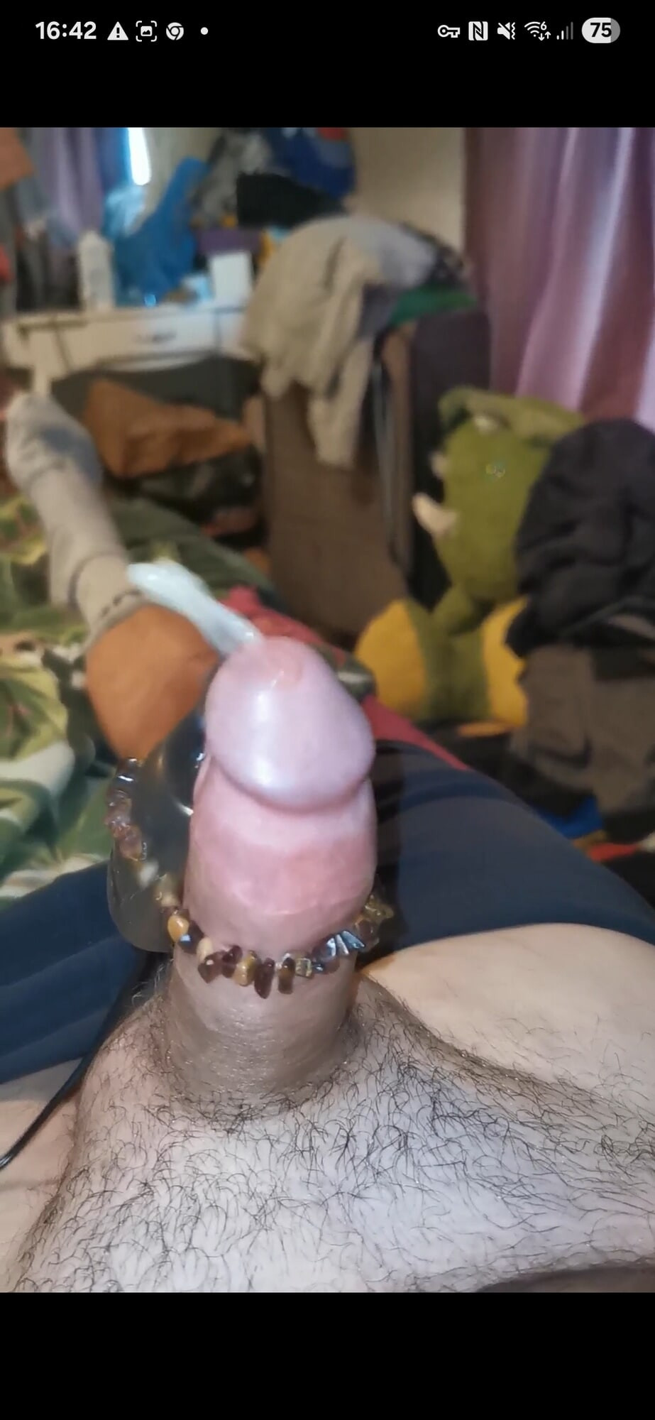 Cum shot all alone ,wife at work #17