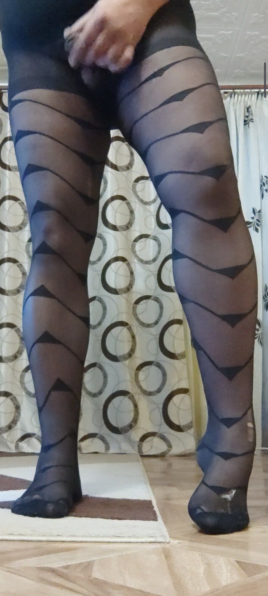 Patterned black tights #3