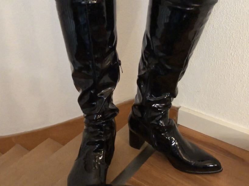 Catsuit, Boots, Corset and Pissing #2