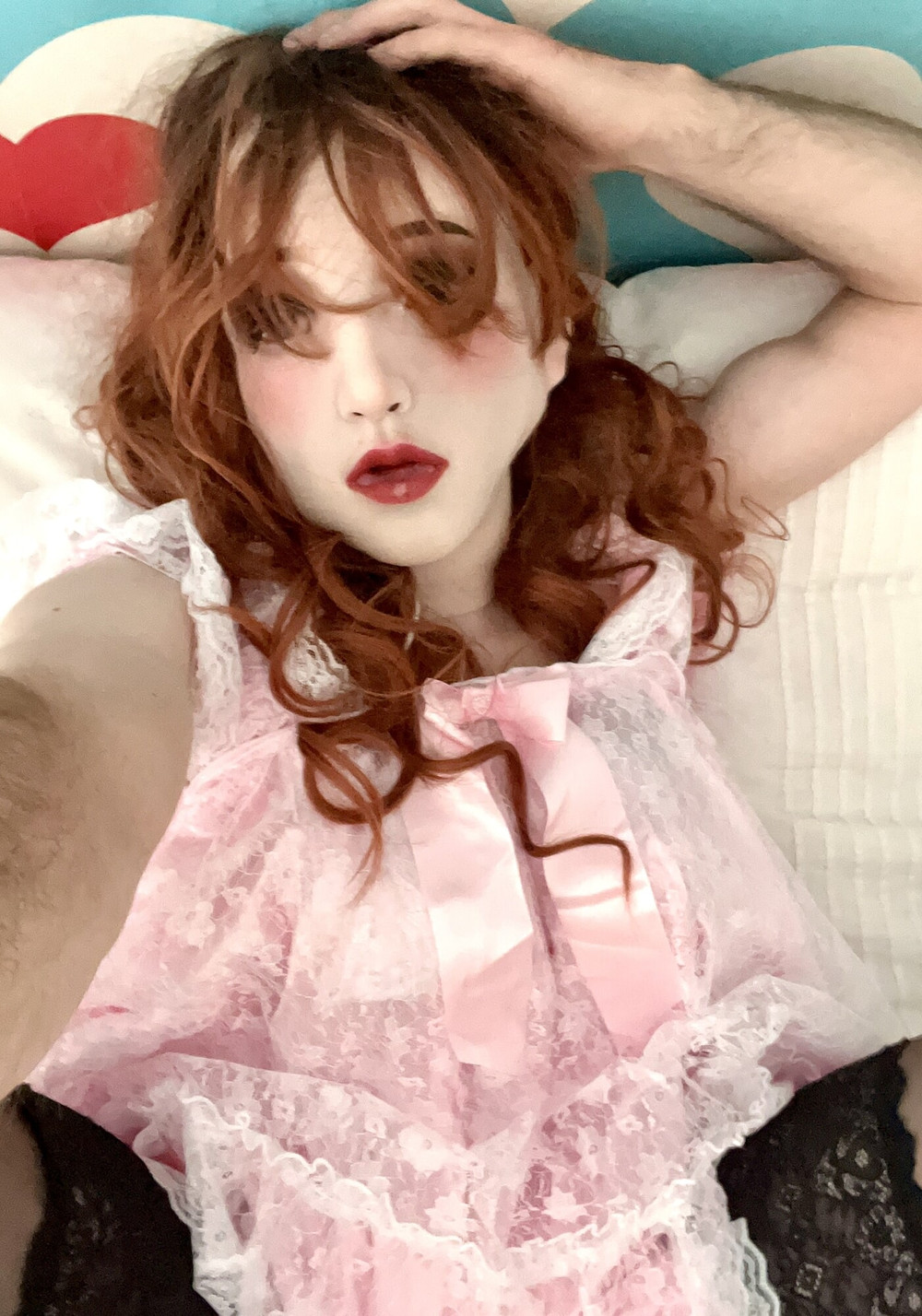 Pink frilly sissy #13