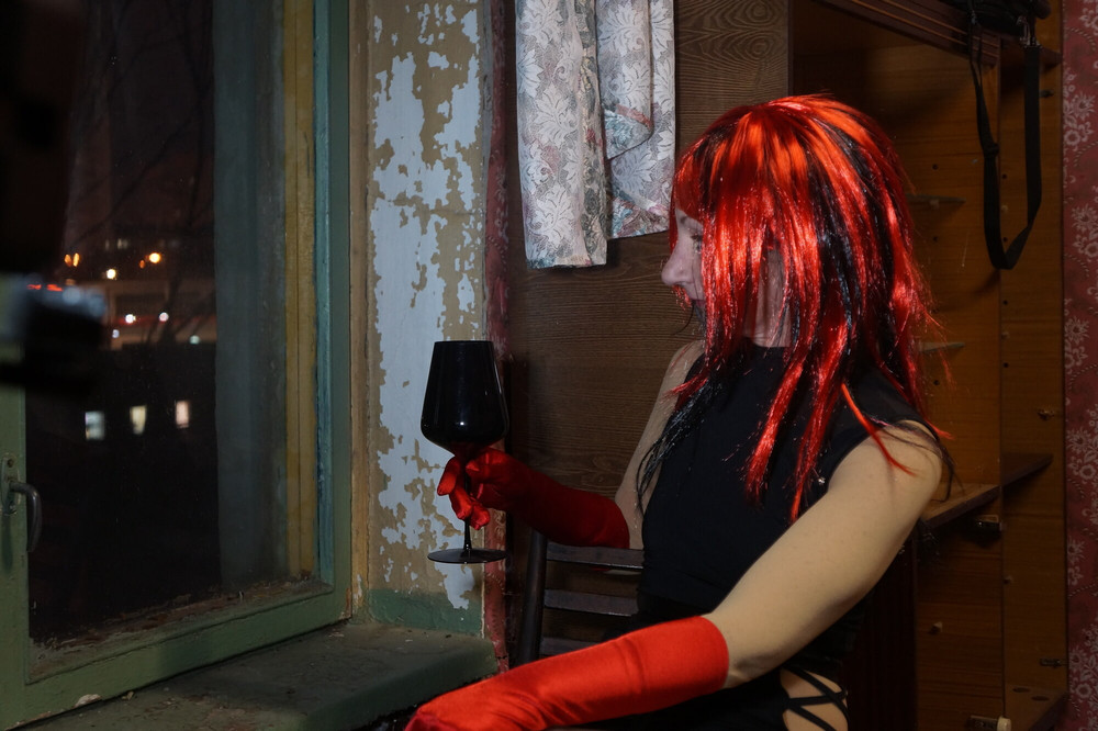 At the evening window #4